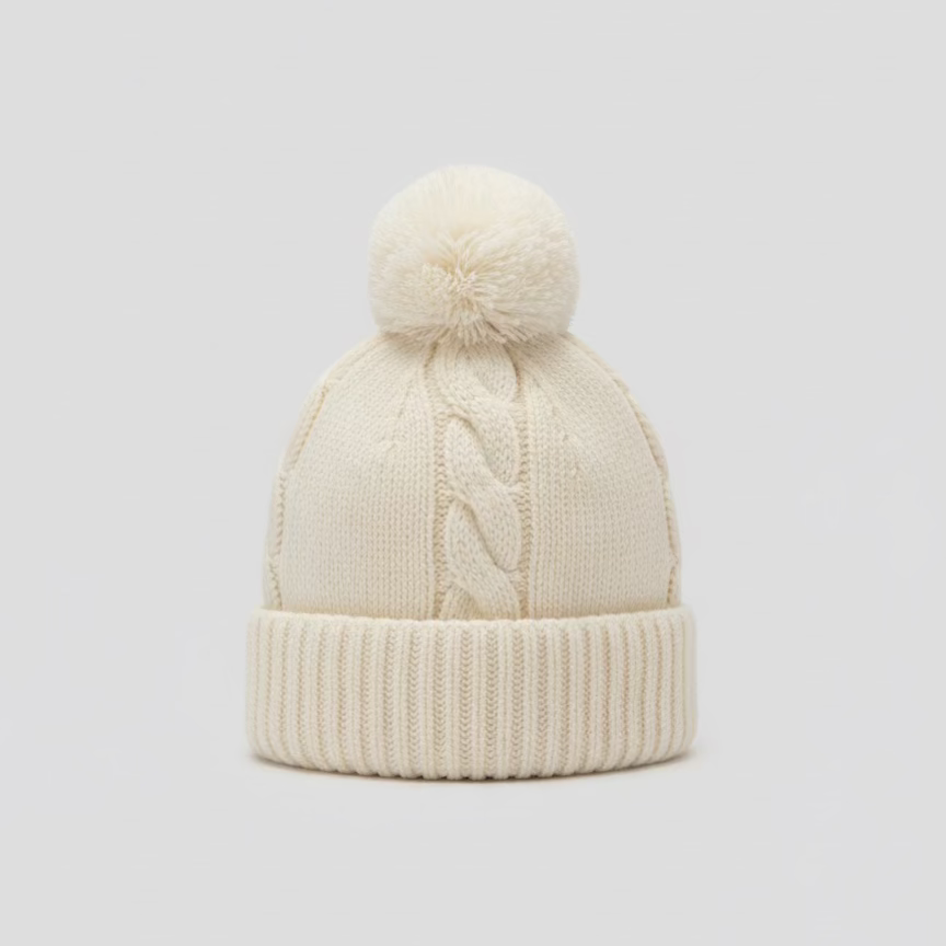 Cappello in Lana Bianco Perla Wedoble