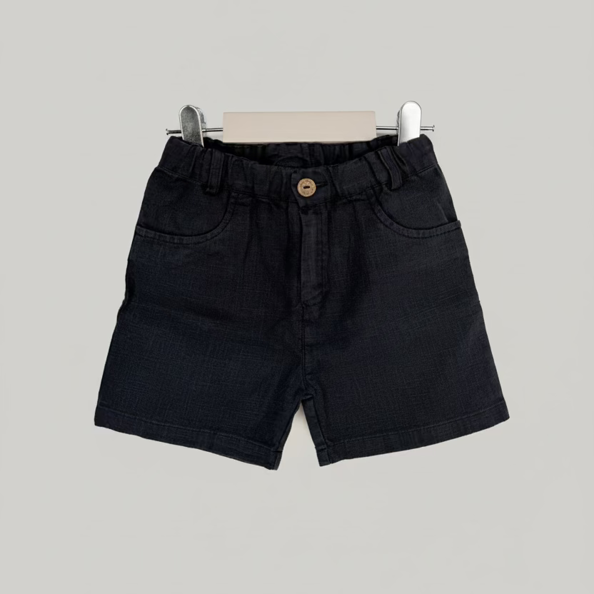 Pantaloncini di lino Blu Navy per bambini