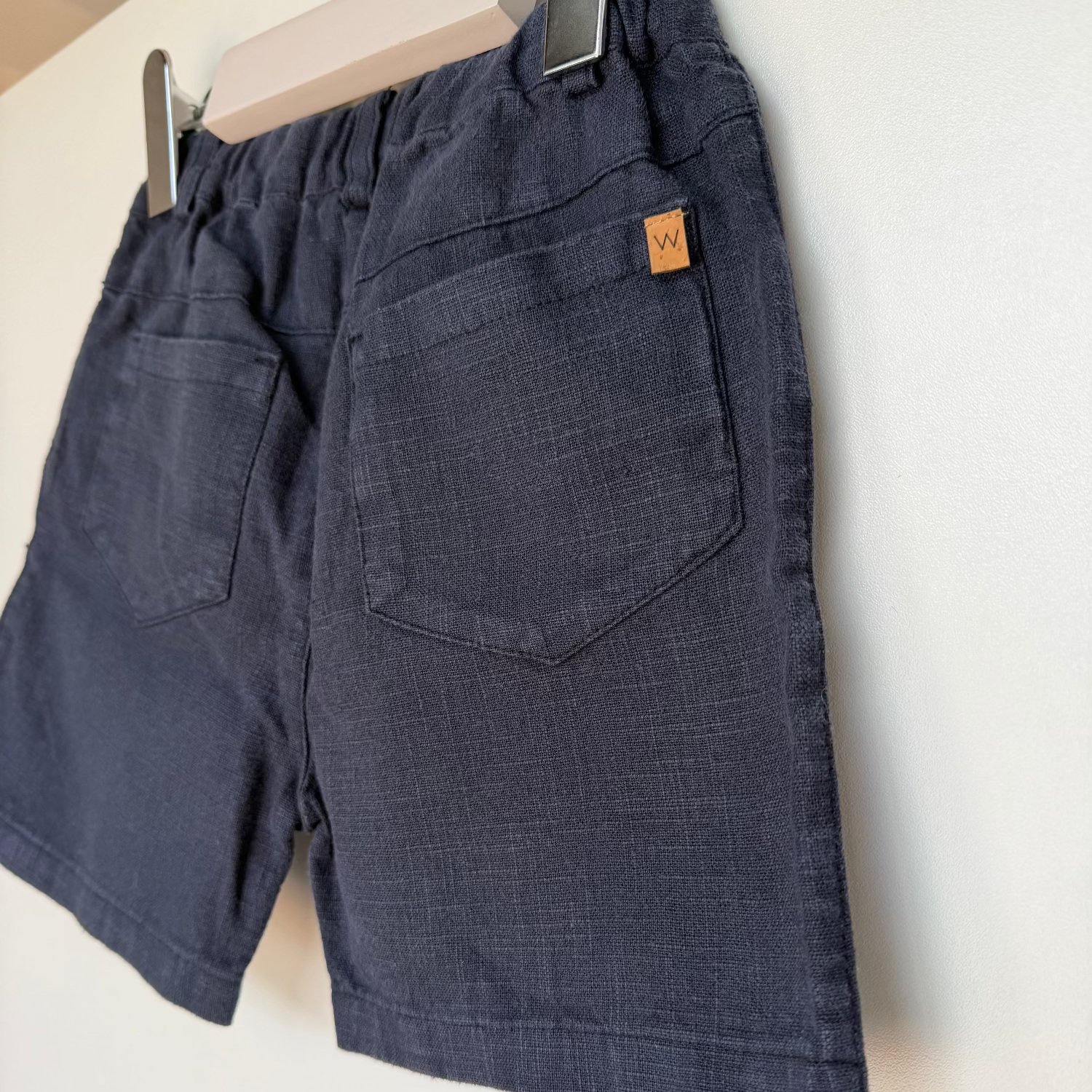 Pantaloncini di lino Blu Navy per bambini