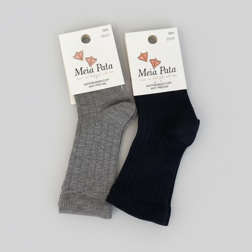 Calze lunghe bimbo in cotone Meia Pata - Be Brave Boutique