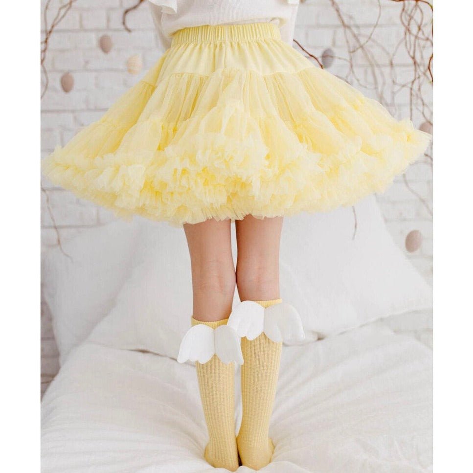 Gonna Ampia in Tulle Giallo - Be Brave Boutique