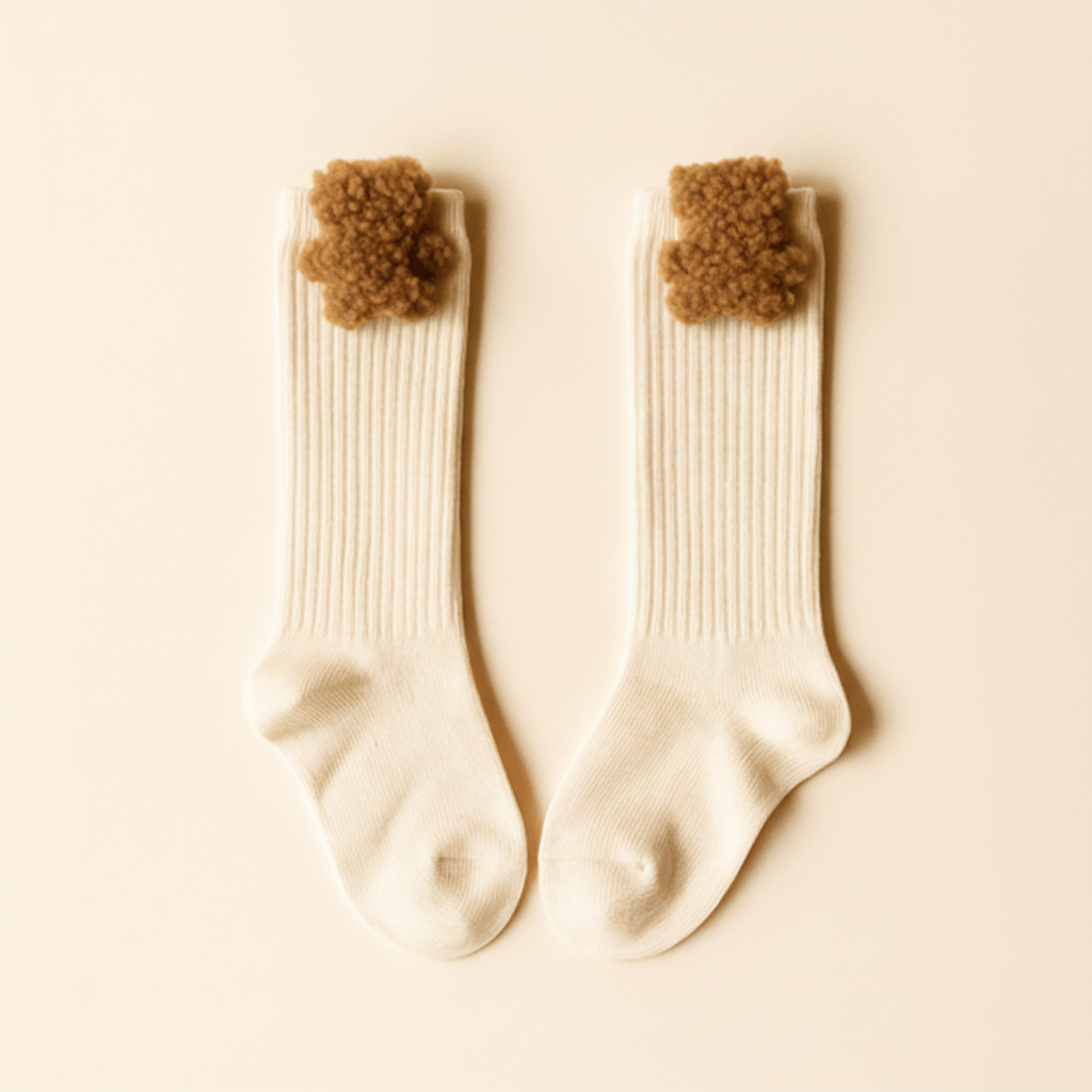 CALZA A COSTE PANNA ORSETTO BUCLE' BISCOTTO