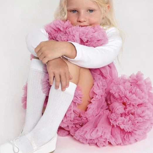 Gonna Ampia in Tulle Rosa Bubble Gum - Be Brave Boutique