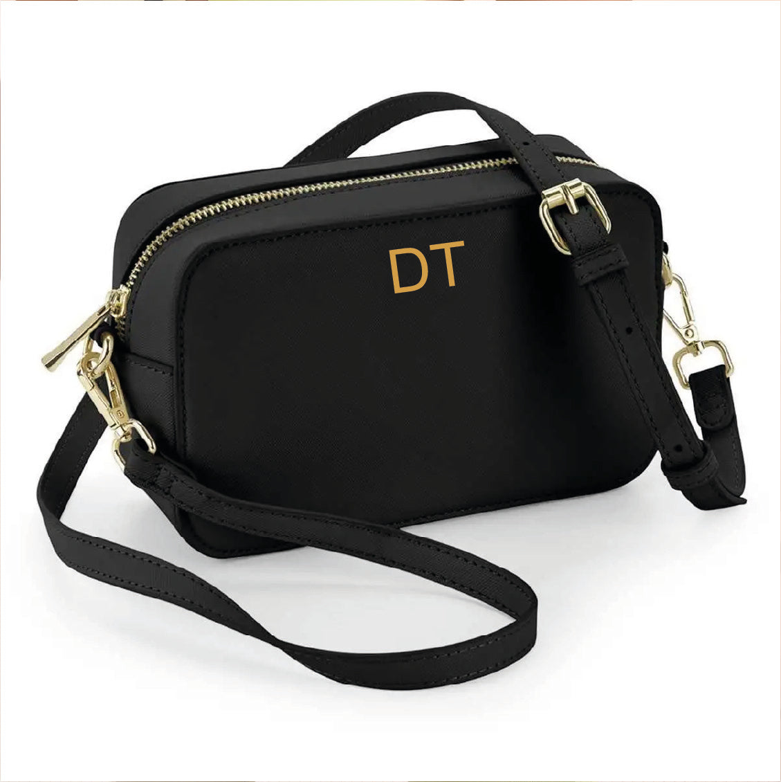 Mini Borsa in simil pelle Personalizzabile Nera