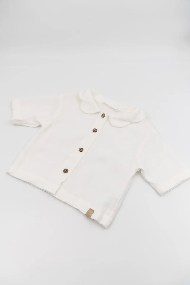Camicia collo a fiore - OFFWHITE 111 - Be Brave Boutique