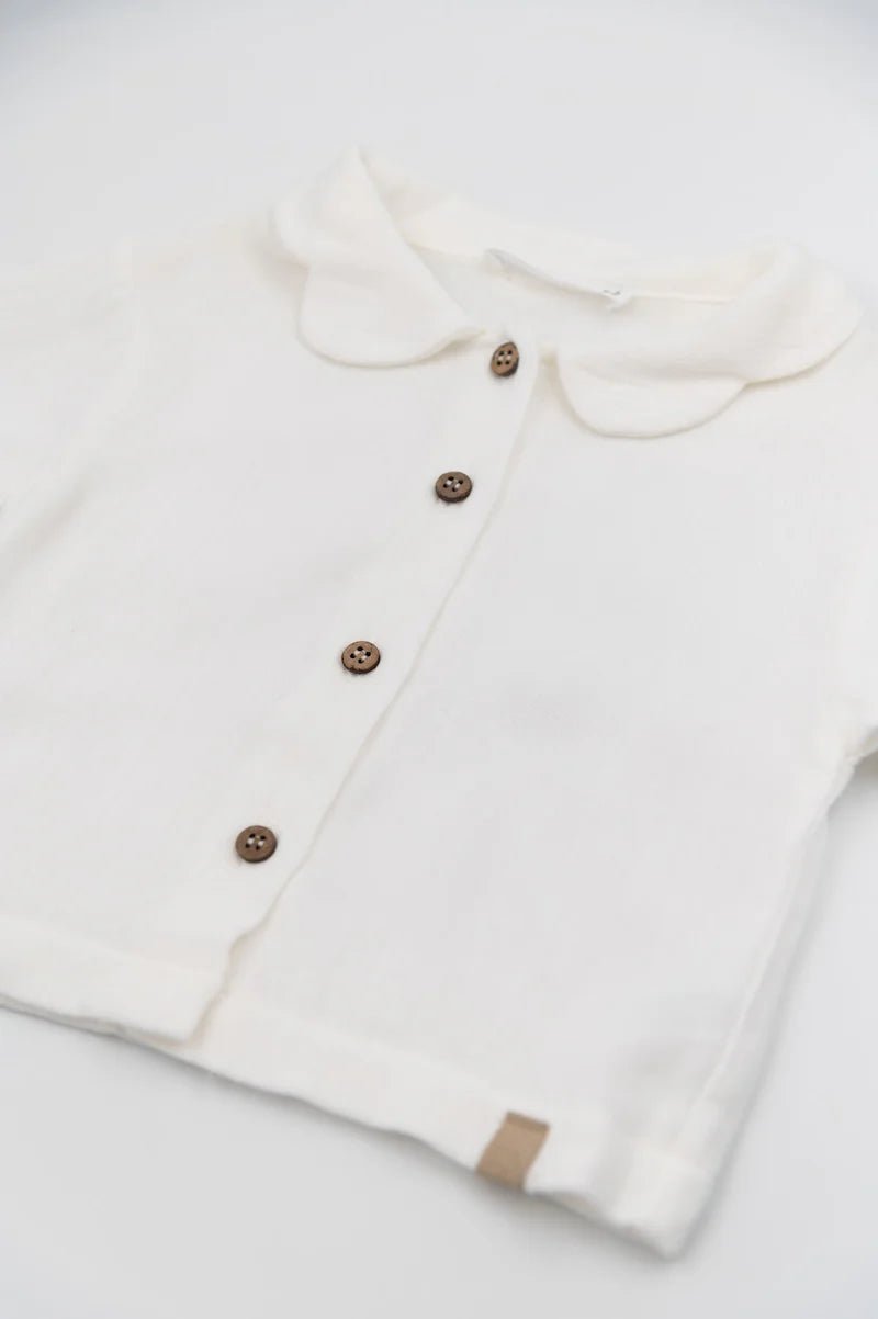 Camicia collo a fiore - OFFWHITE 111 - Be Brave Boutique