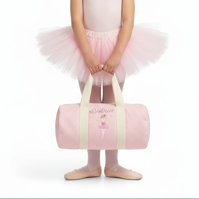 Borsone in cotone canvas personalizzato Ballerina danza