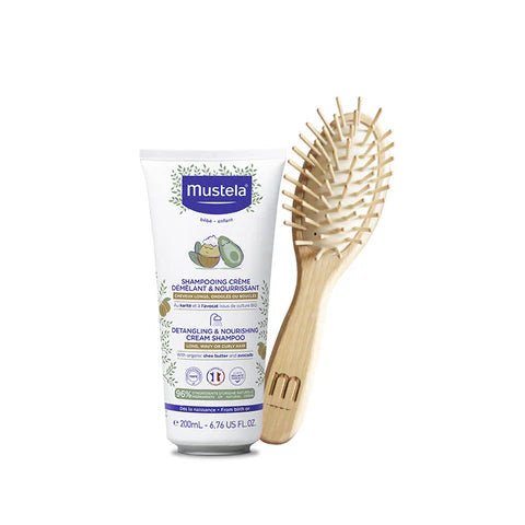 Shampoo nutriente e districante + Spazzola ovale capelli