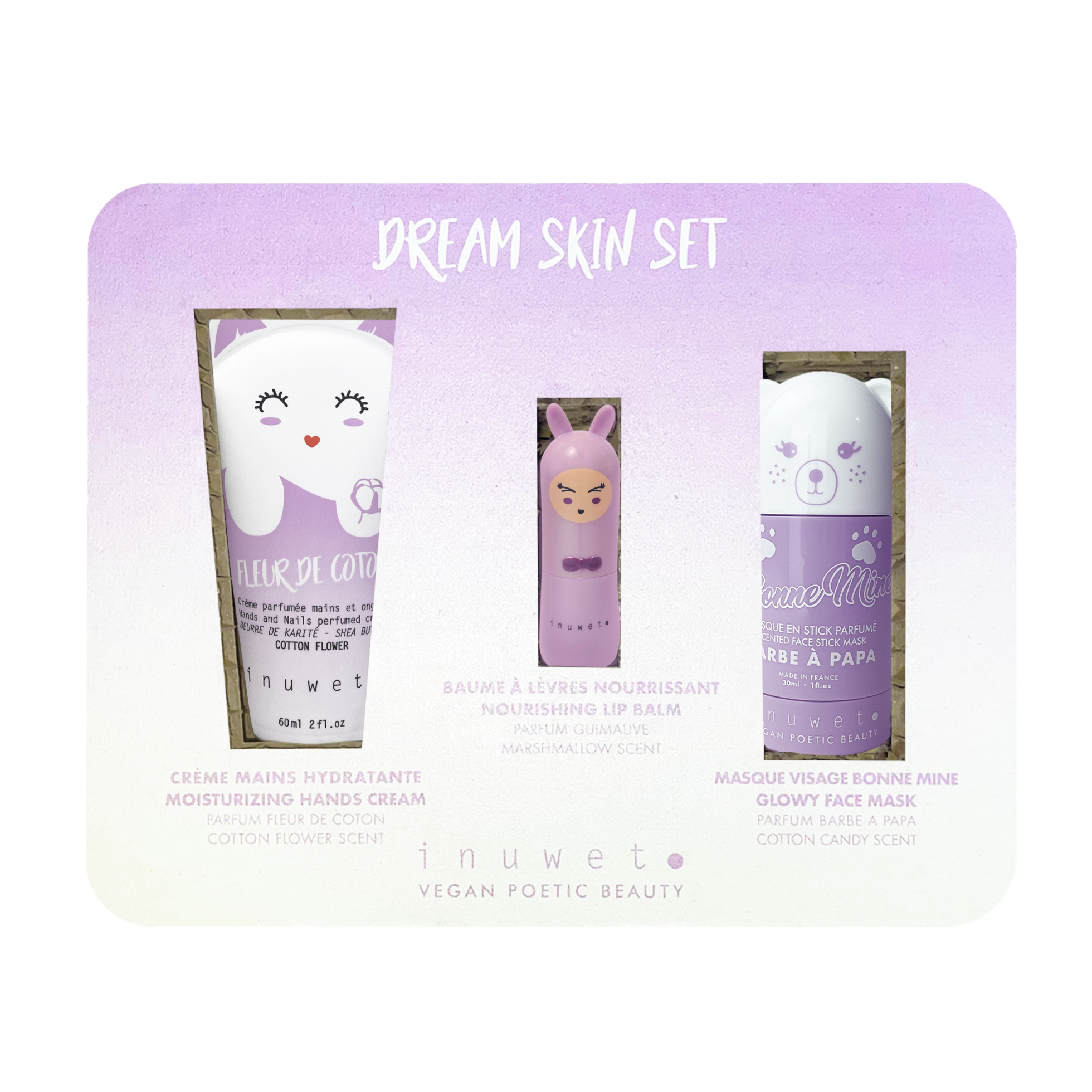 Eco-box Dream Malva - 3 cure viso e corpo - - Be Brave Boutique