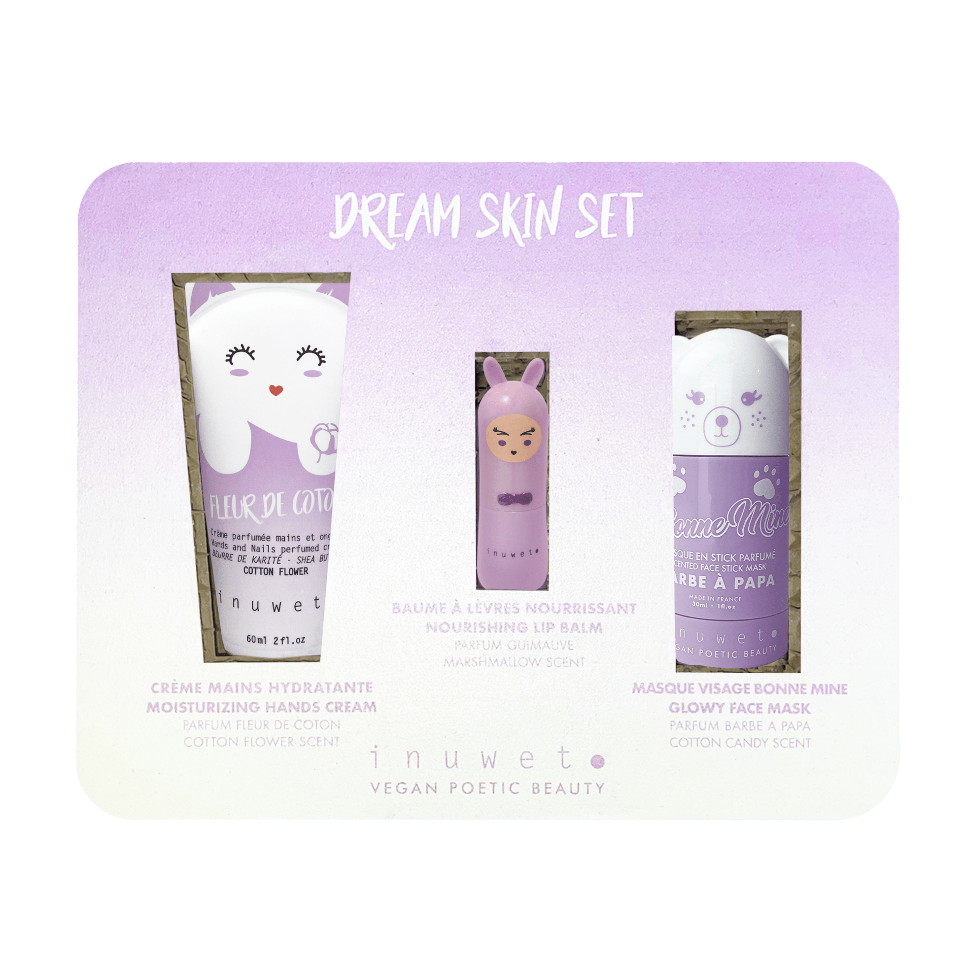Eco-box Dream Malva - 3 cure viso e corpo - - Be Brave Boutique