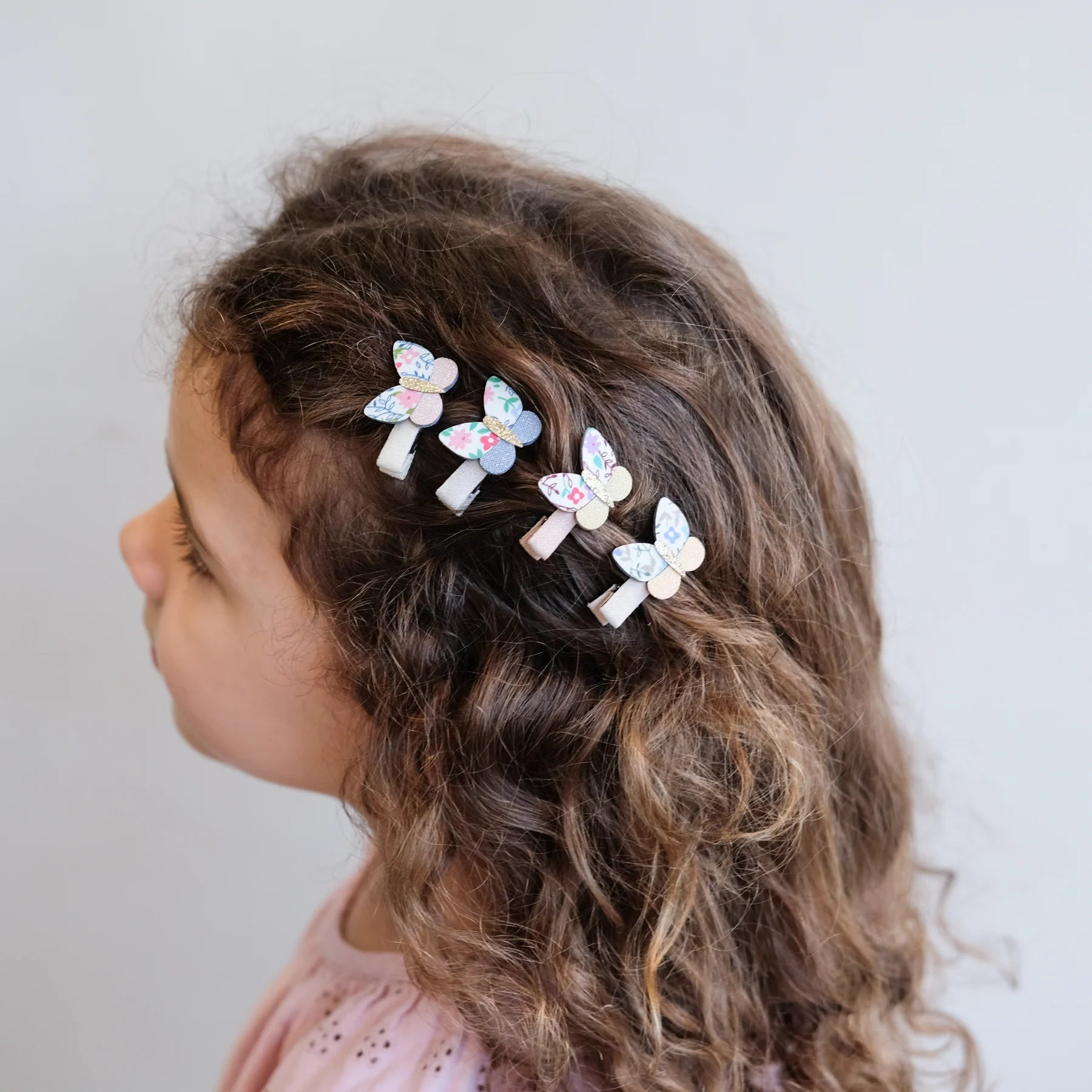 Mini clip Farfalle Floreali - Be Brave Boutique
