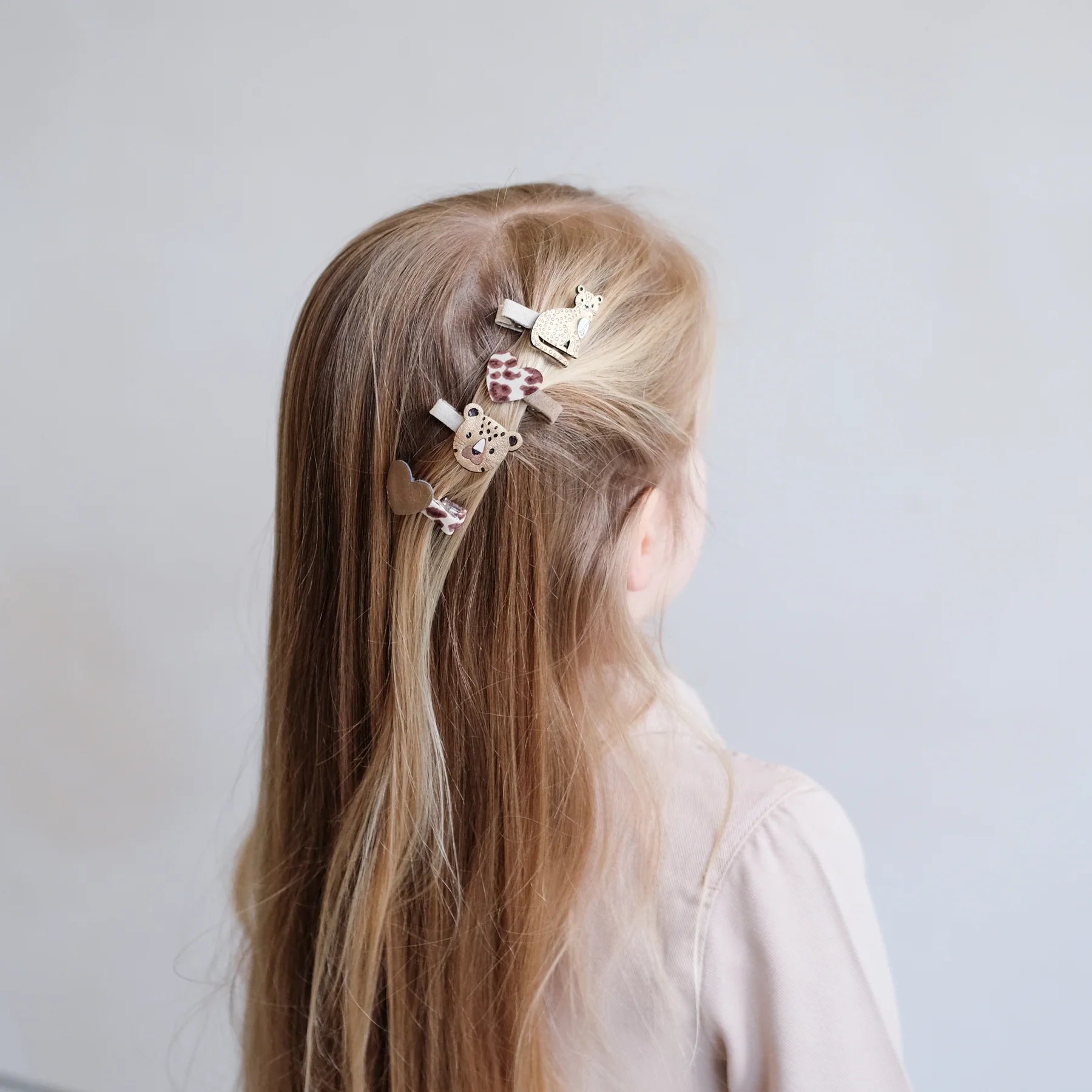 Mini Clip Leopardo e cuori - Be Brave Boutique