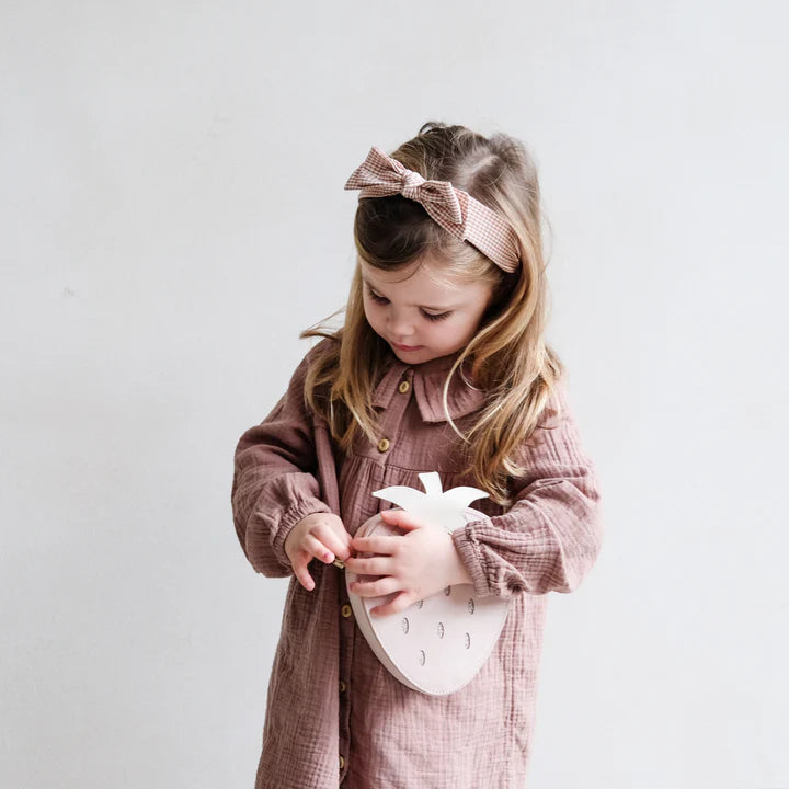 Fascia per capelli con fiocco percalle - Be Brave Boutique