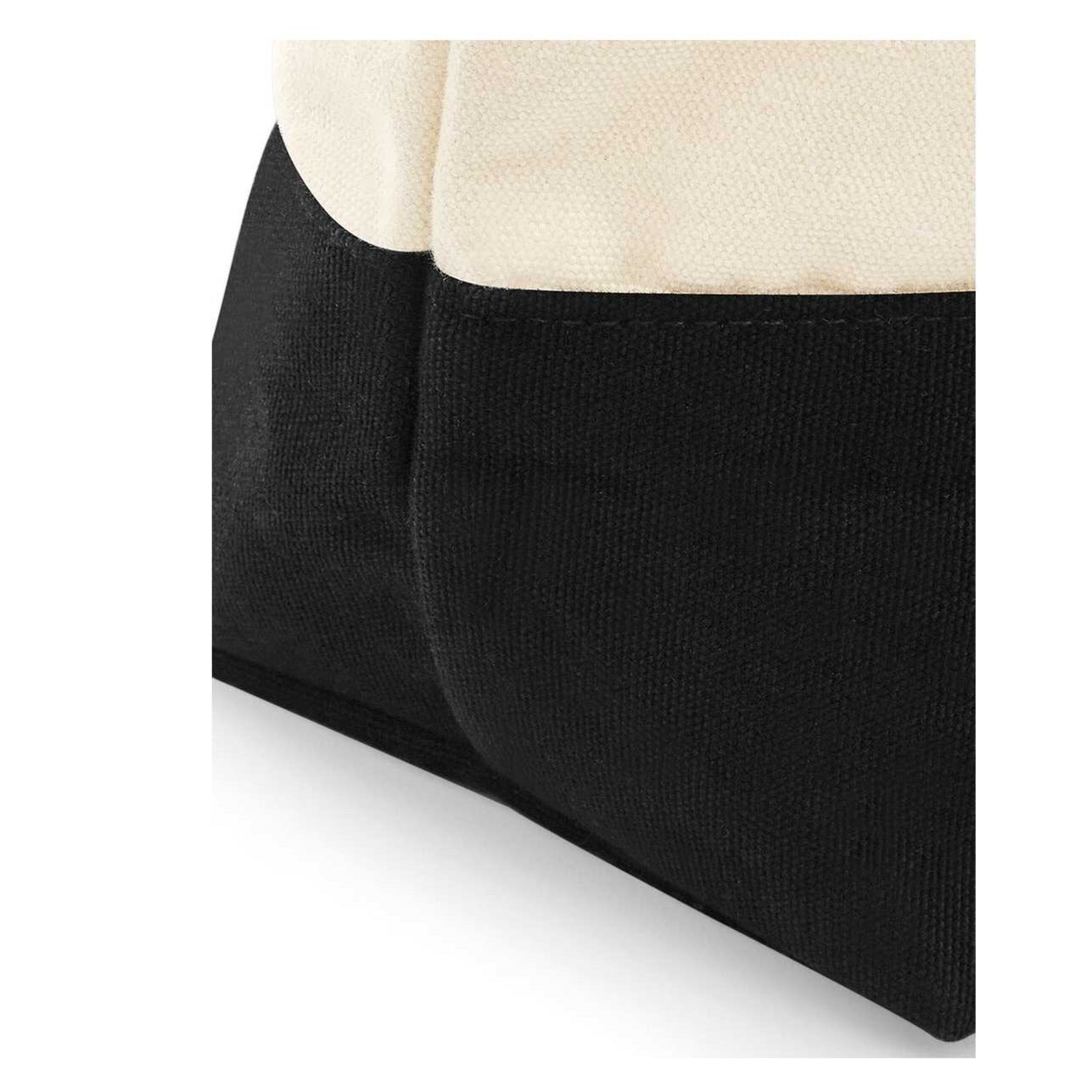 Pochette in cotone organico personalizzabile Bicolore Nero e Fucsia - Be Brave Boutique
