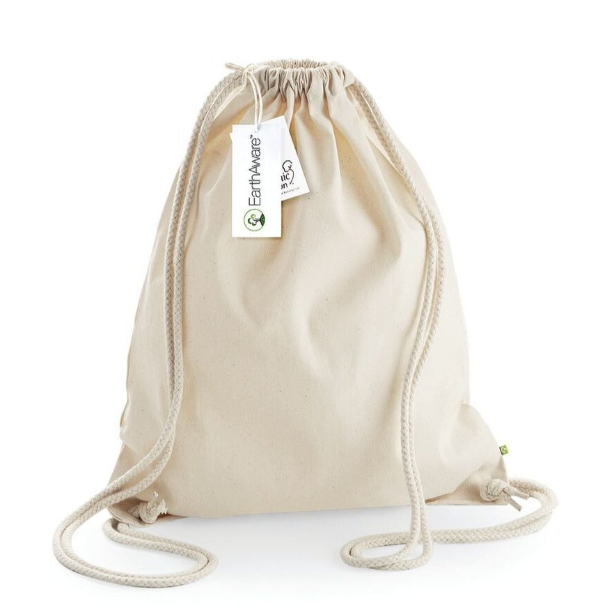 Zaino a sacca in cotone pesante con nome - Be Brave Boutique