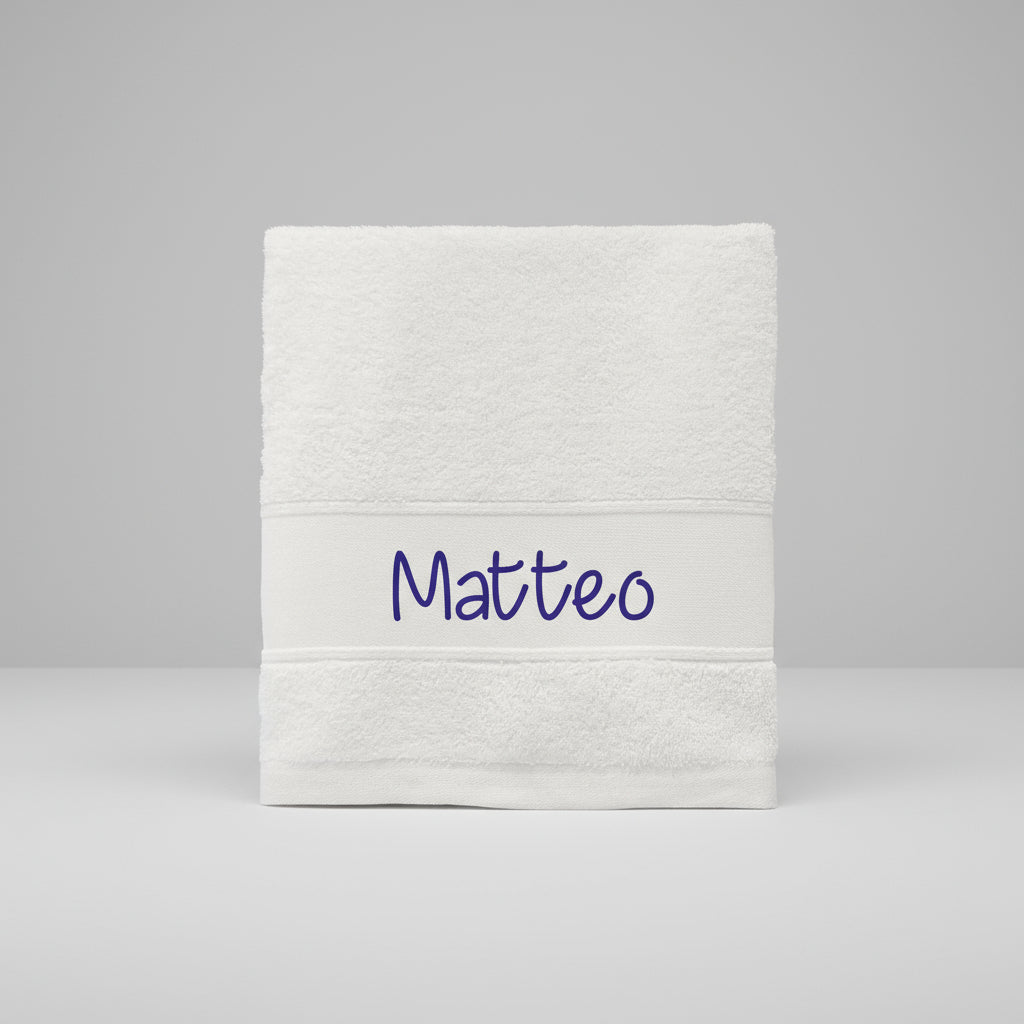 Asciugamani personalizzato con nome Stampato disponibile in 3 misure - Be Brave Boutique