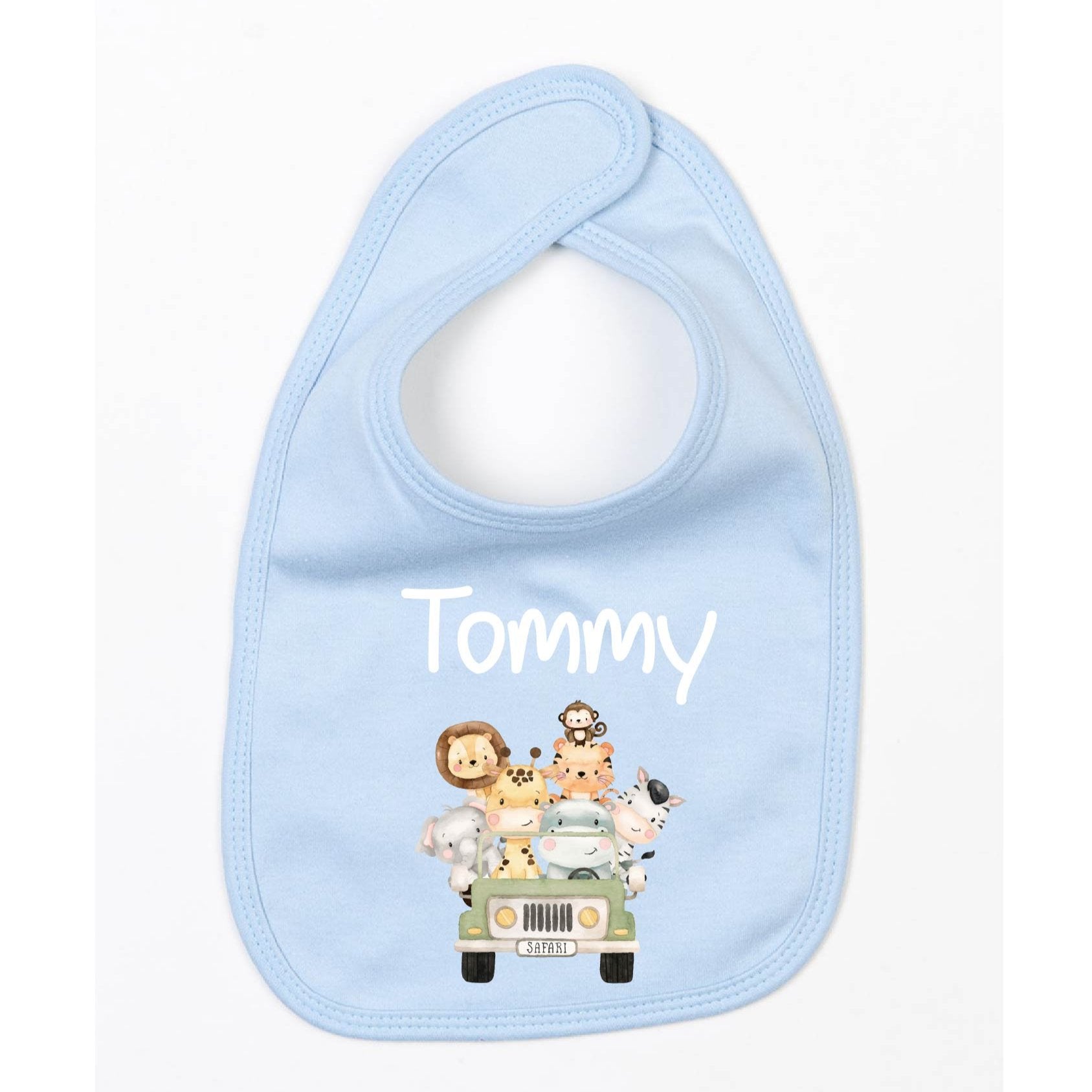Bavaglino Personalizzato con nome tema Safari - Be Brave Boutique
