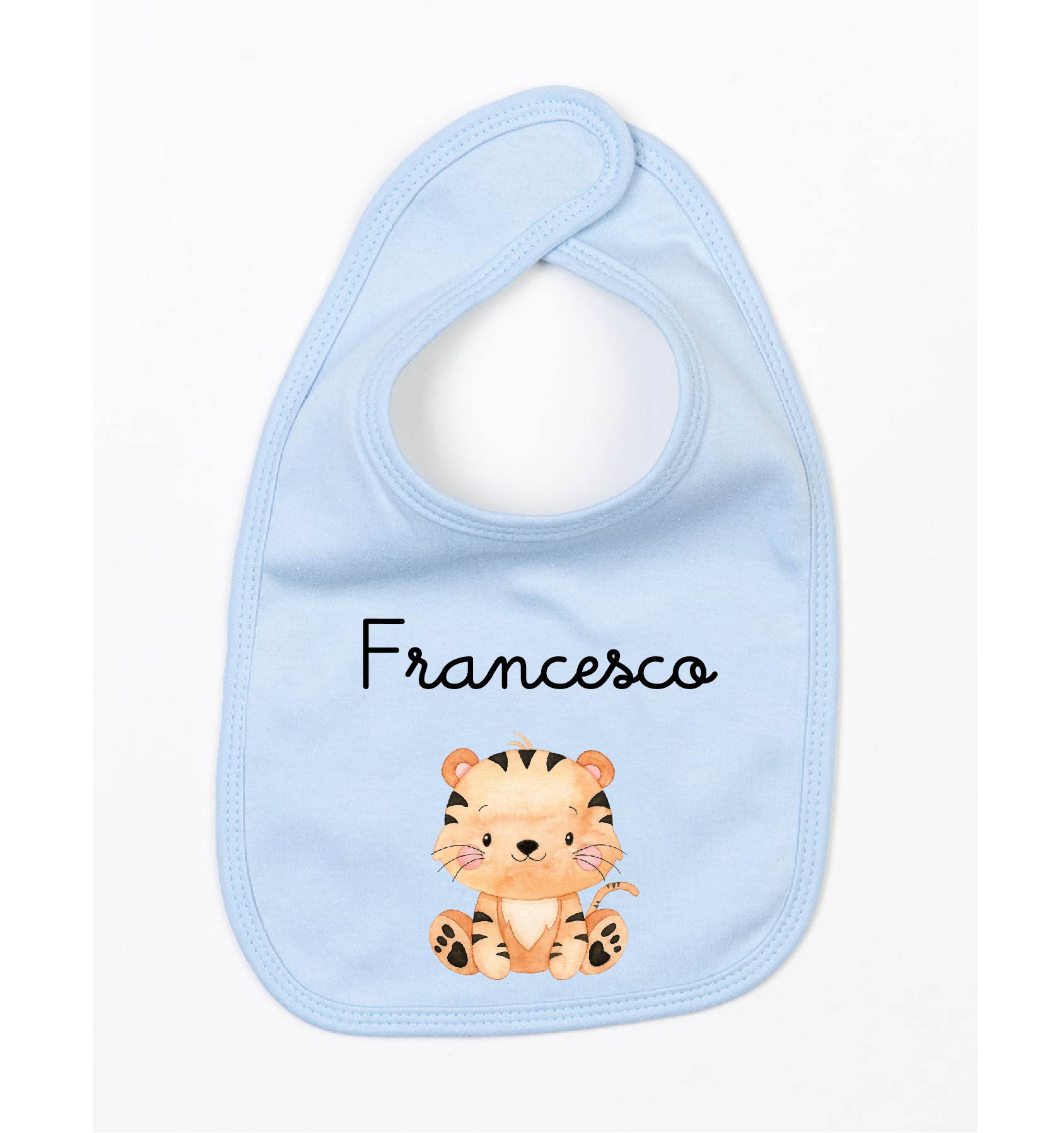 Bavaglino in Cotone organico Tigrotto personalizzabile - Be Brave Boutique