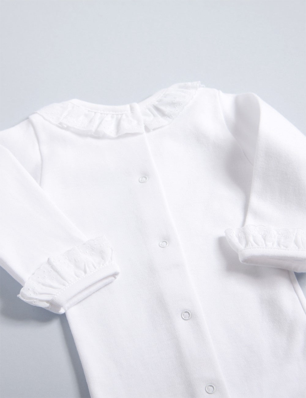 Body in cotone con colletto e maniche in Batista - Be Brave Boutique