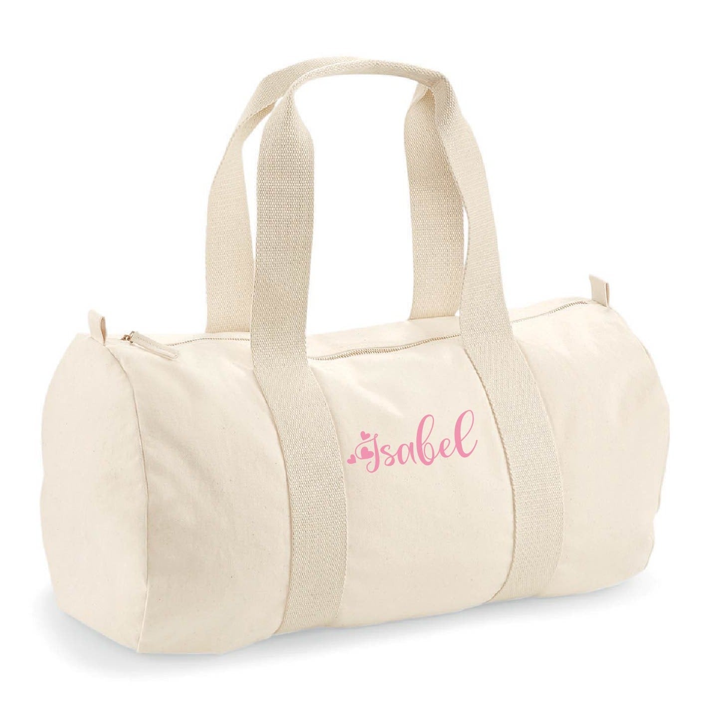 Borsone in cotone canvas personalizzato con nome disponibile in 4 colori - Be Brave Boutique