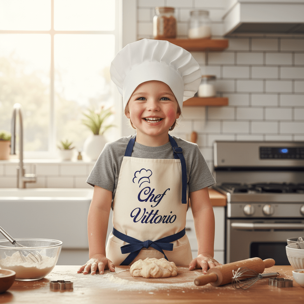 Grembiule da Chef in 100% cotone Personalizzabile Bambini - Be Brave Boutique