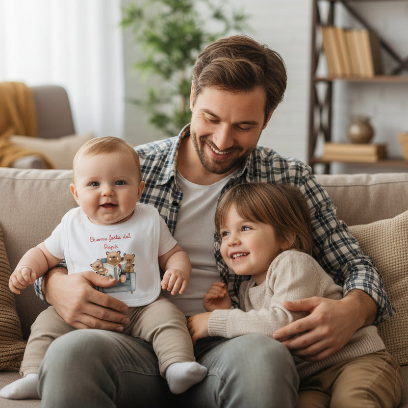 Bavaglino in Cotone organico Buona festa del papà 2024 - Be Brave Boutique