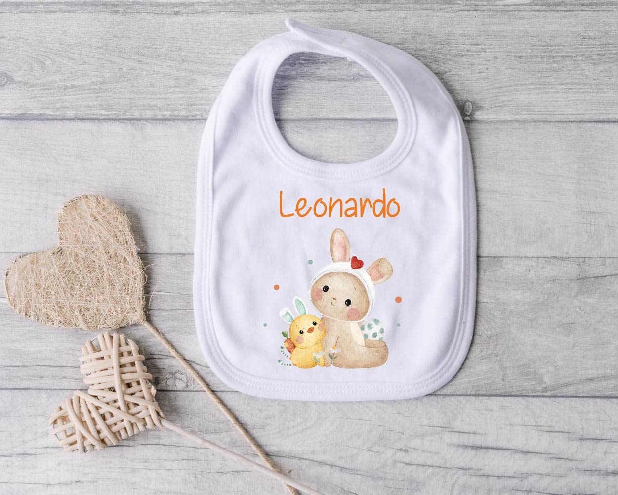 Bavaglino in Cotone Pasqua personalizzabile - Be Brave Boutique