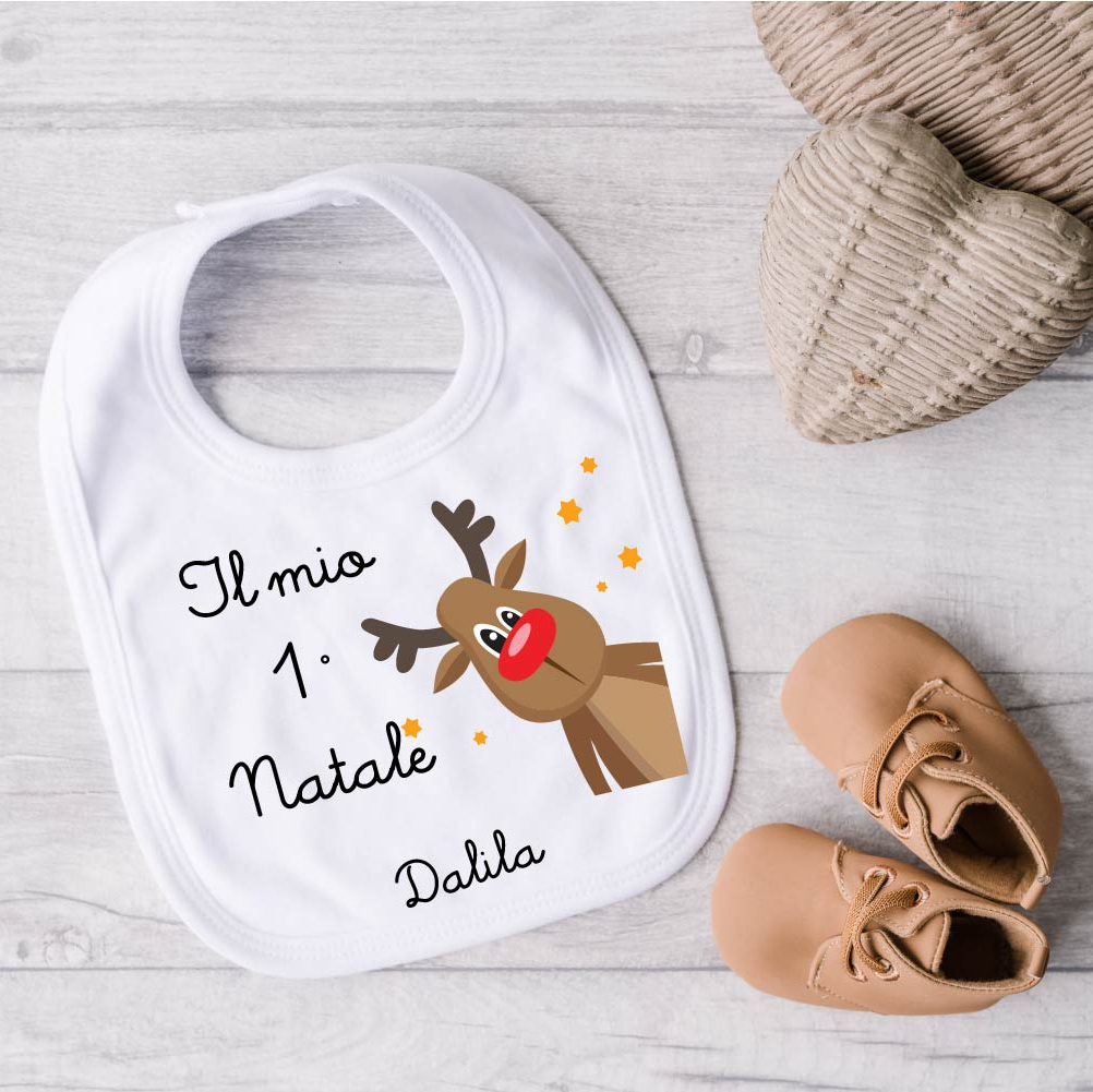 Bavaglino il mio primo Natale Personalizzabile