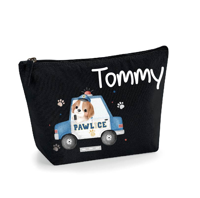 Pochette in cotone organico personalizzabile Cagnolino Pawlice - Be Brave Boutique