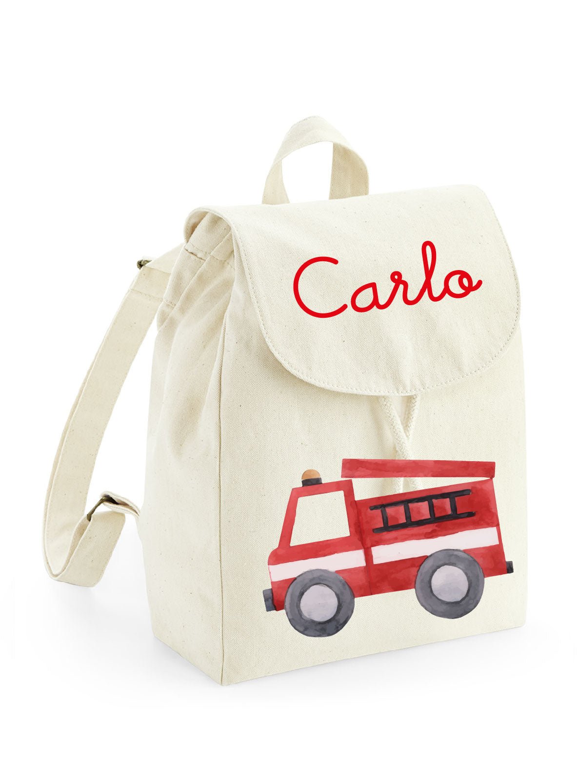 Mini Zaino in cotone Pompieri - Be Brave Boutique