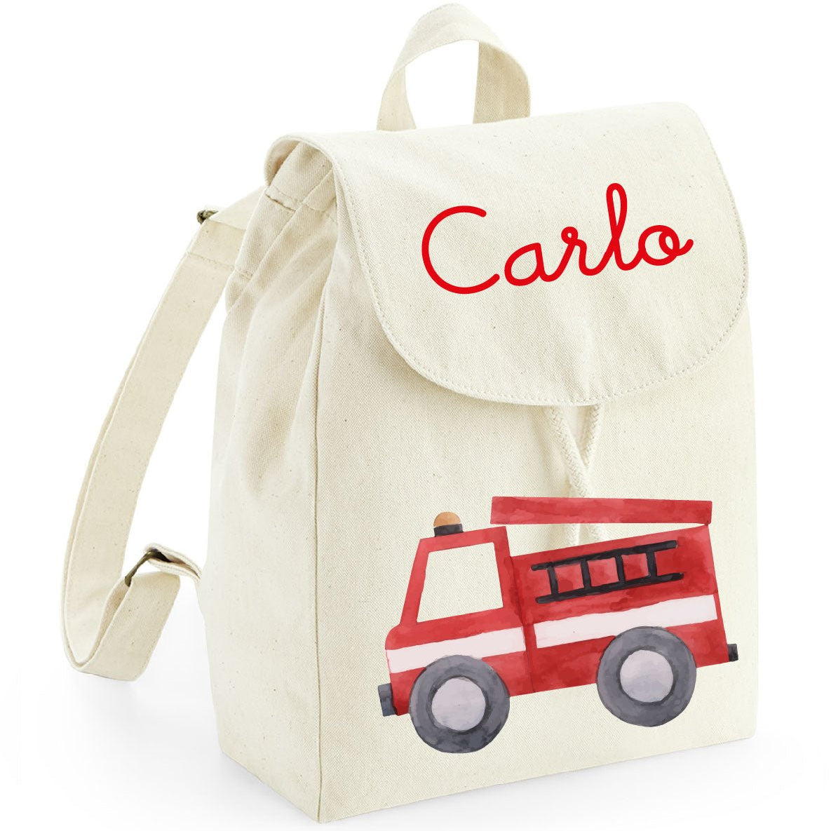 Mini Zaino in cotone Pompieri - Be Brave Boutique