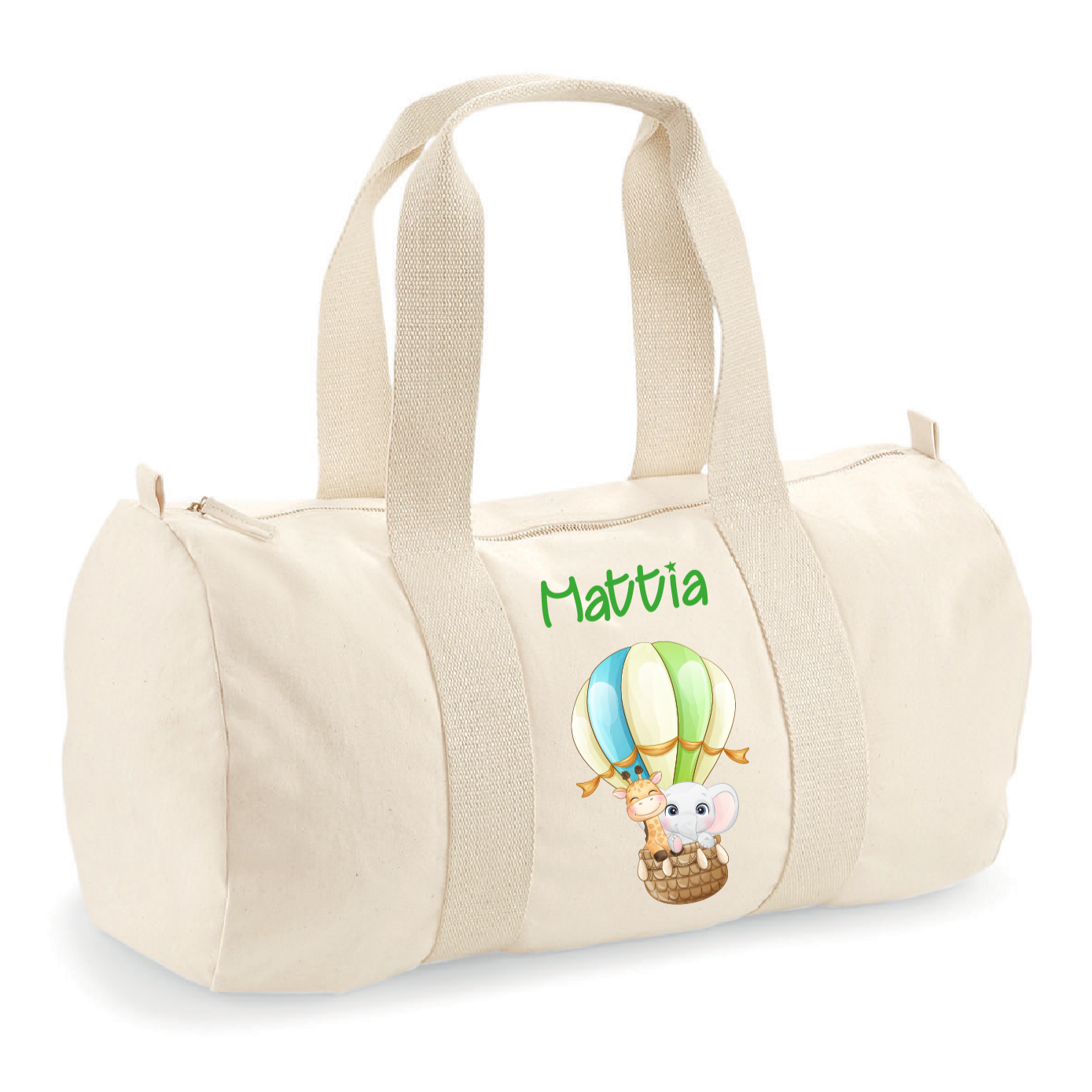 Borsone bambini in cotone organico Canvas Mongolfiera - Be Brave Boutique