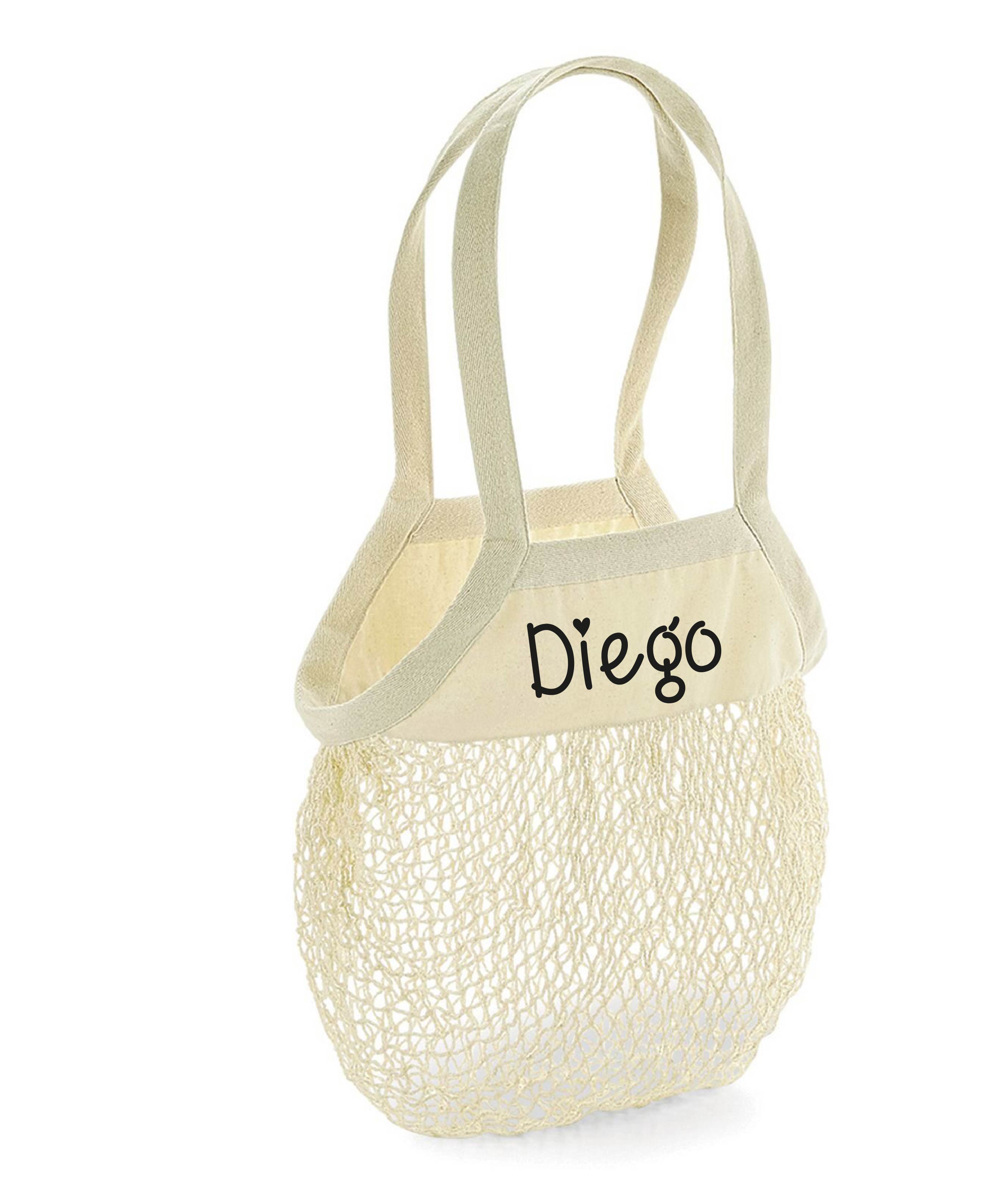 Borsa porta giochi da spiaggia in cotone organico personalizzabile - Be Brave Boutique