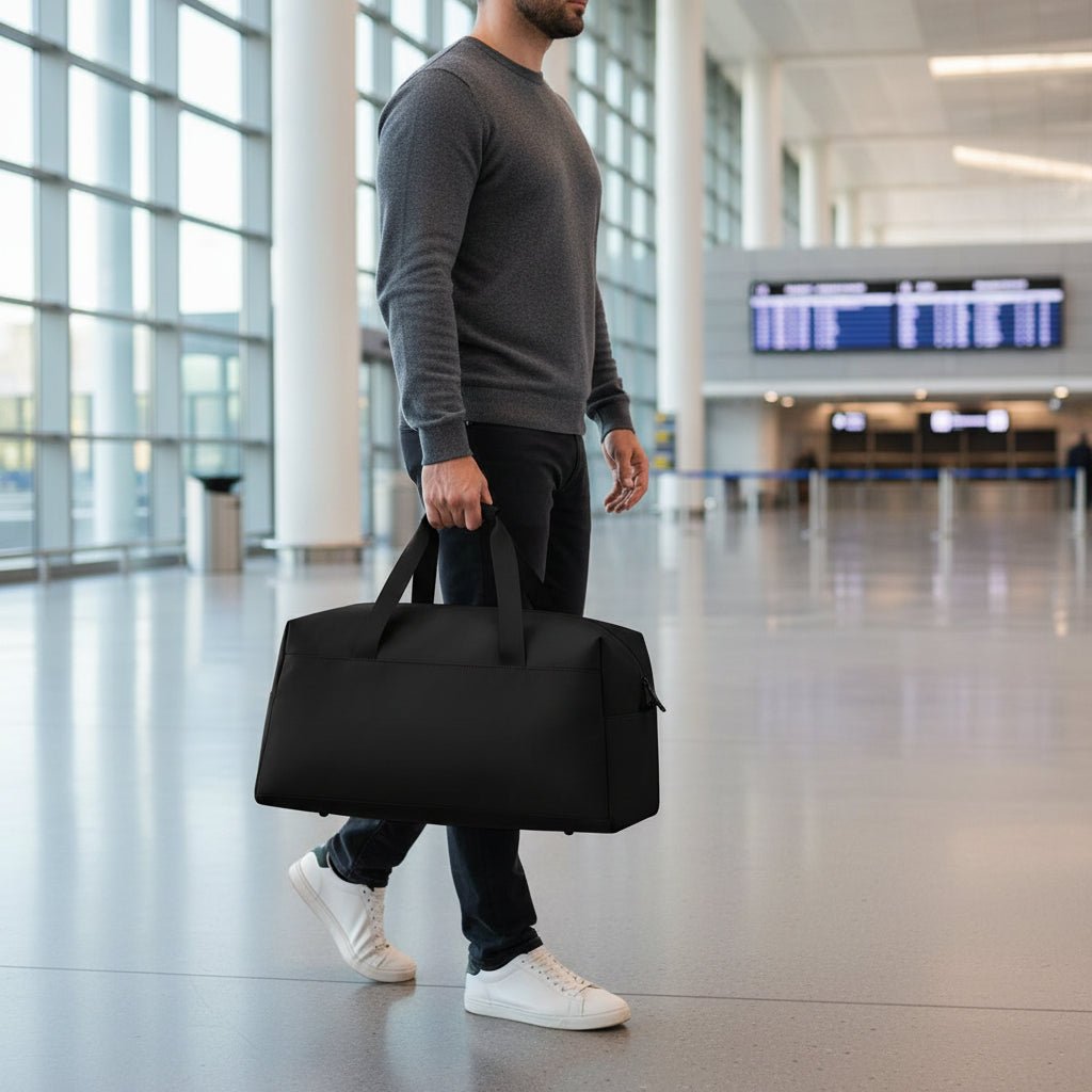 Borsone in materiale riciclato idrorepellente Nero - Be Brave Boutique