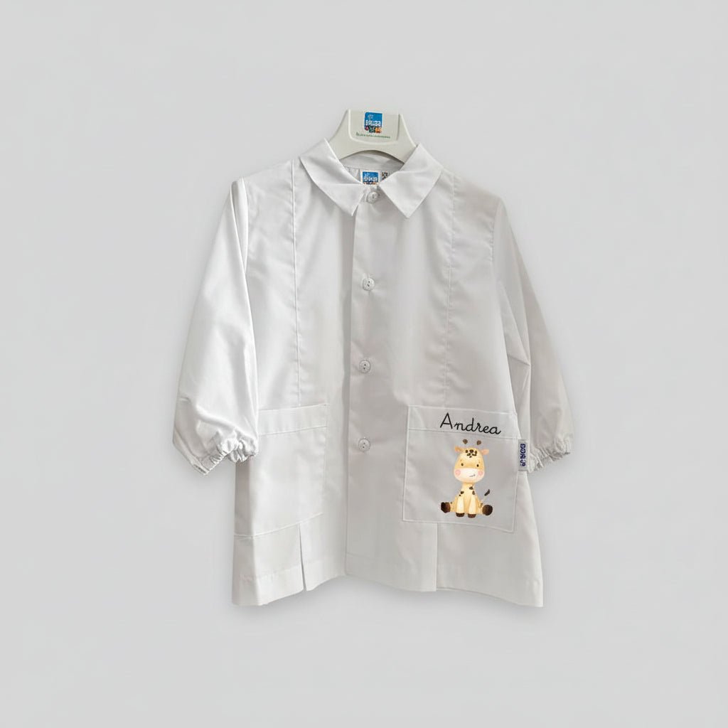 Grembiule Siggi Cucciolo di Giraffa Personalizzabile con nome - Be Brave Boutique