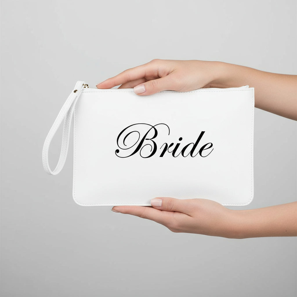 Pochette con anello piatta in simil pelle personalizzabile 13 colori disponibili - Be Brave Boutique