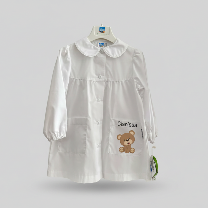 Grembiule Siggi Personalizzabile con nome e Orsetto - Be Brave Boutique