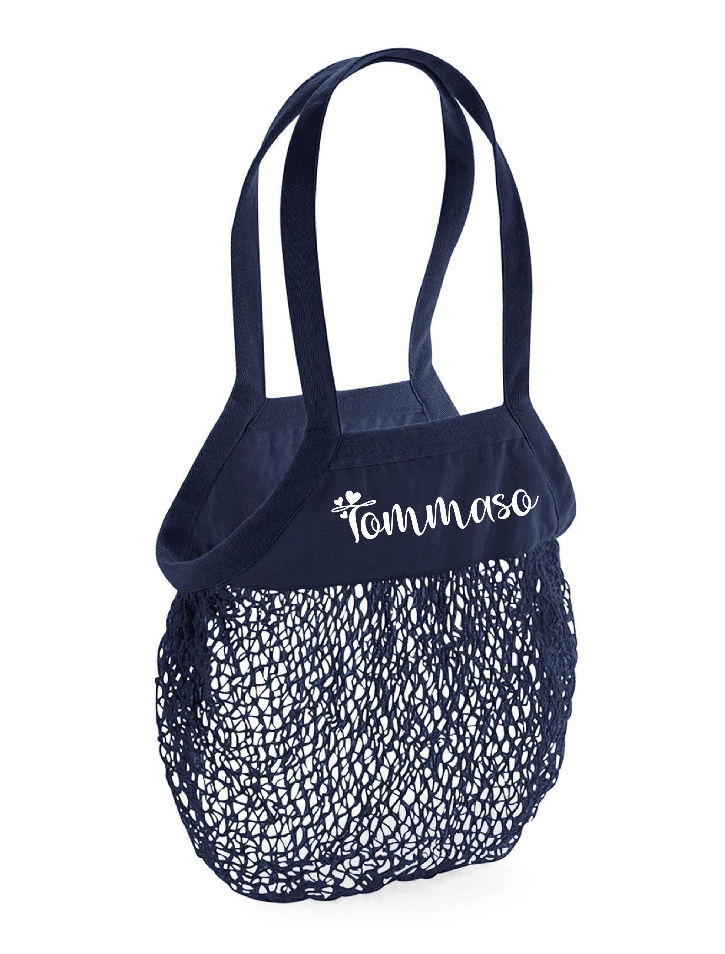 Borsa porta giochi da spiaggia in cotone organico personalizzabile - Be Brave Boutique