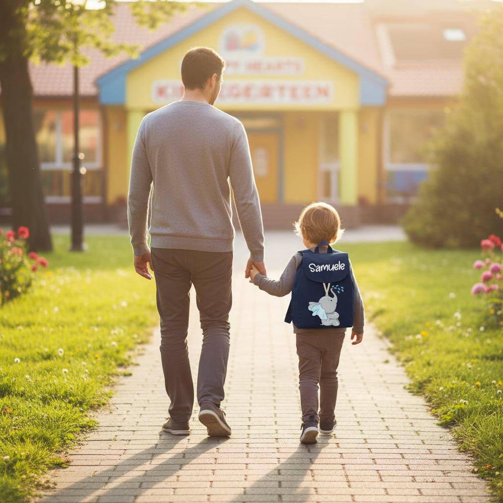 Mini Zaino per bambini in cotone Elefantino Gocce - Be Brave Boutique