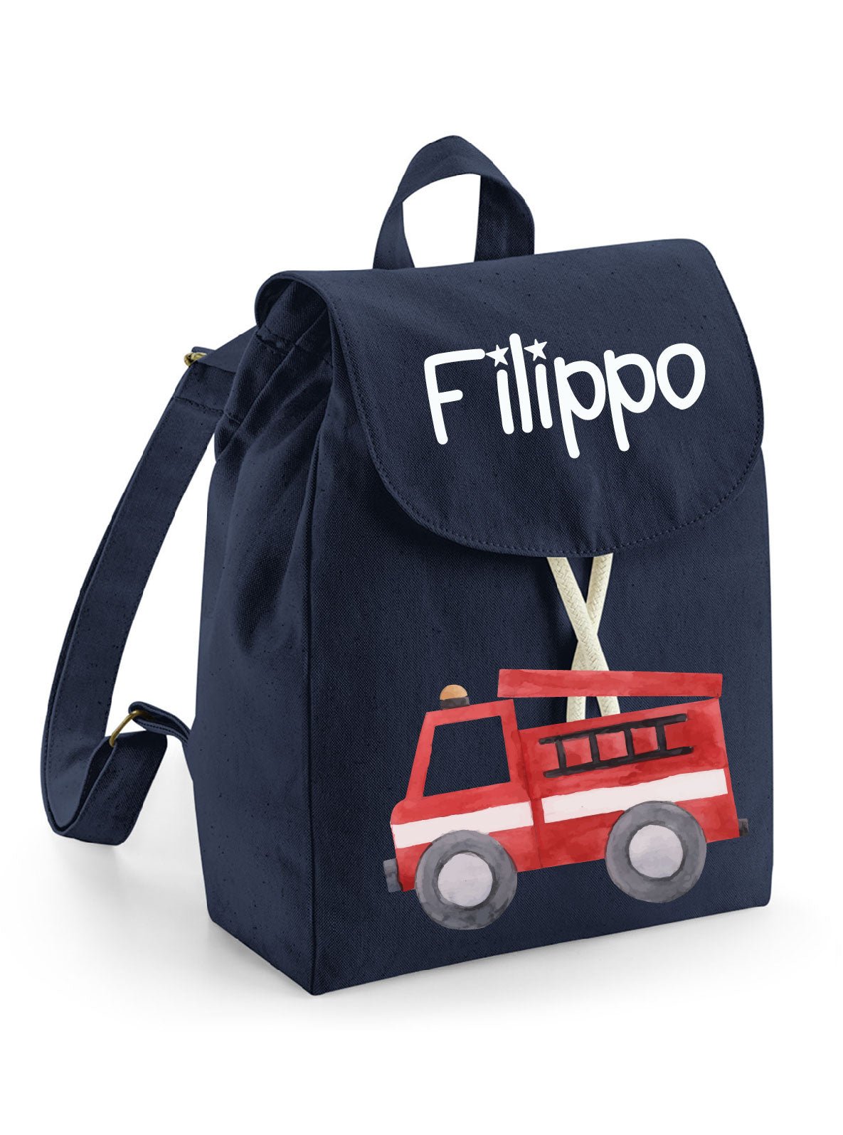 Mini Zaino in cotone Pompieri - Be Brave Boutique