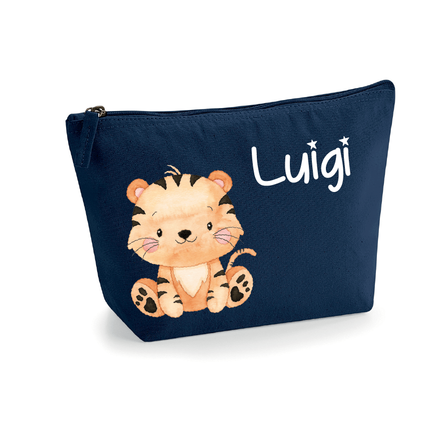 Pochette in cotone organico personalizzabile Tigrotto - Be Brave Boutique