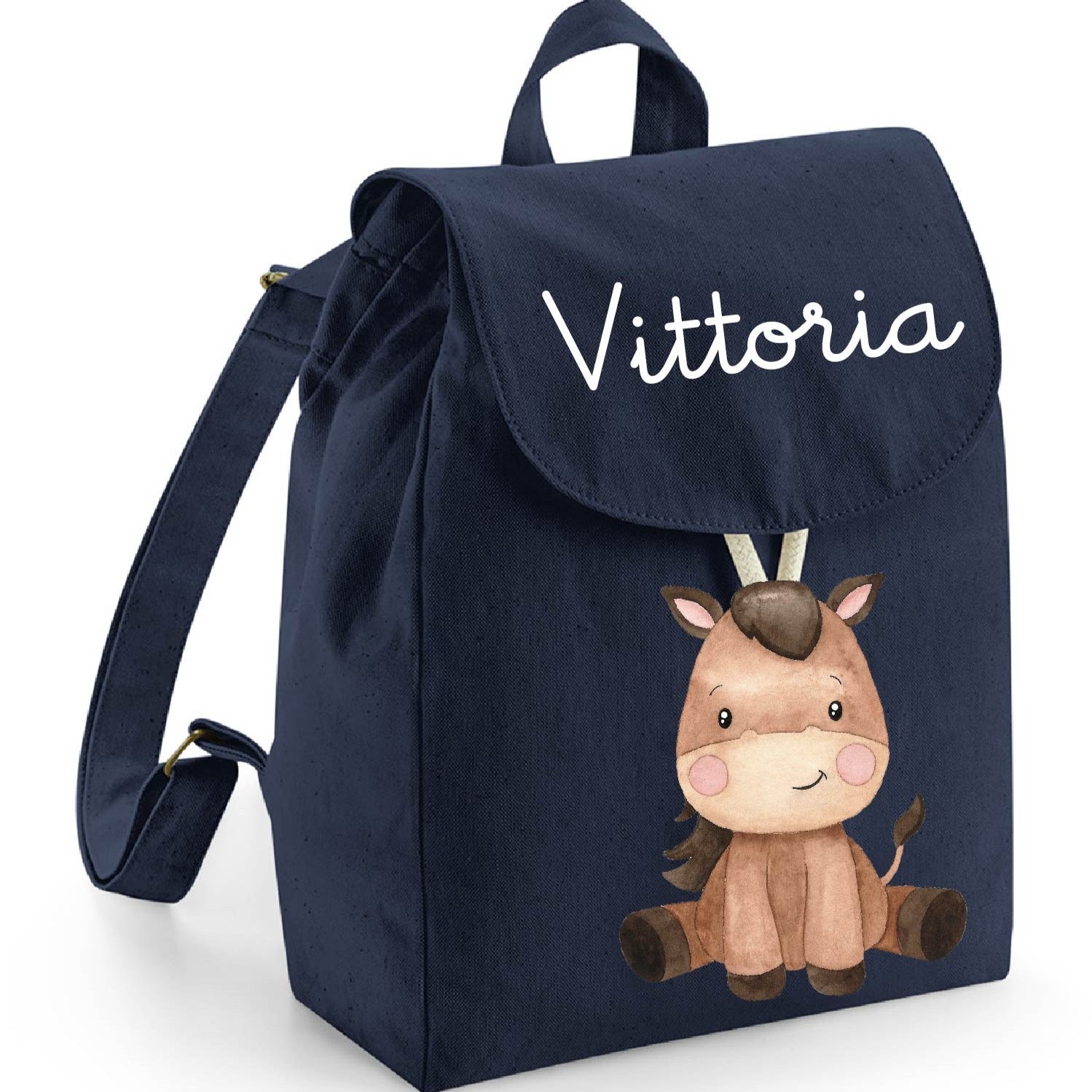 Mini Zaino in cotone Baby Horse - Be Brave Boutique