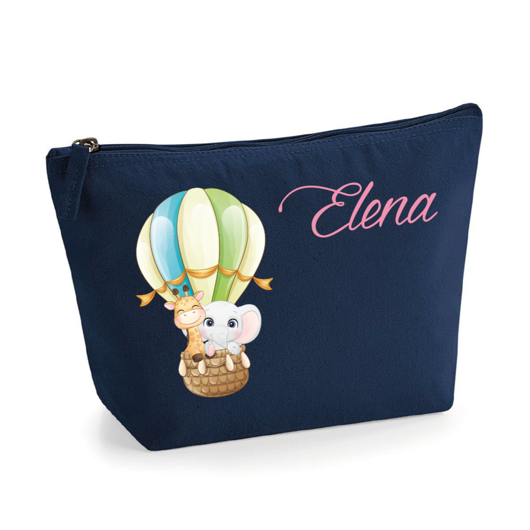 Pochette in cotone organico personalizzabile Mongolfiera - Be Brave Boutique
