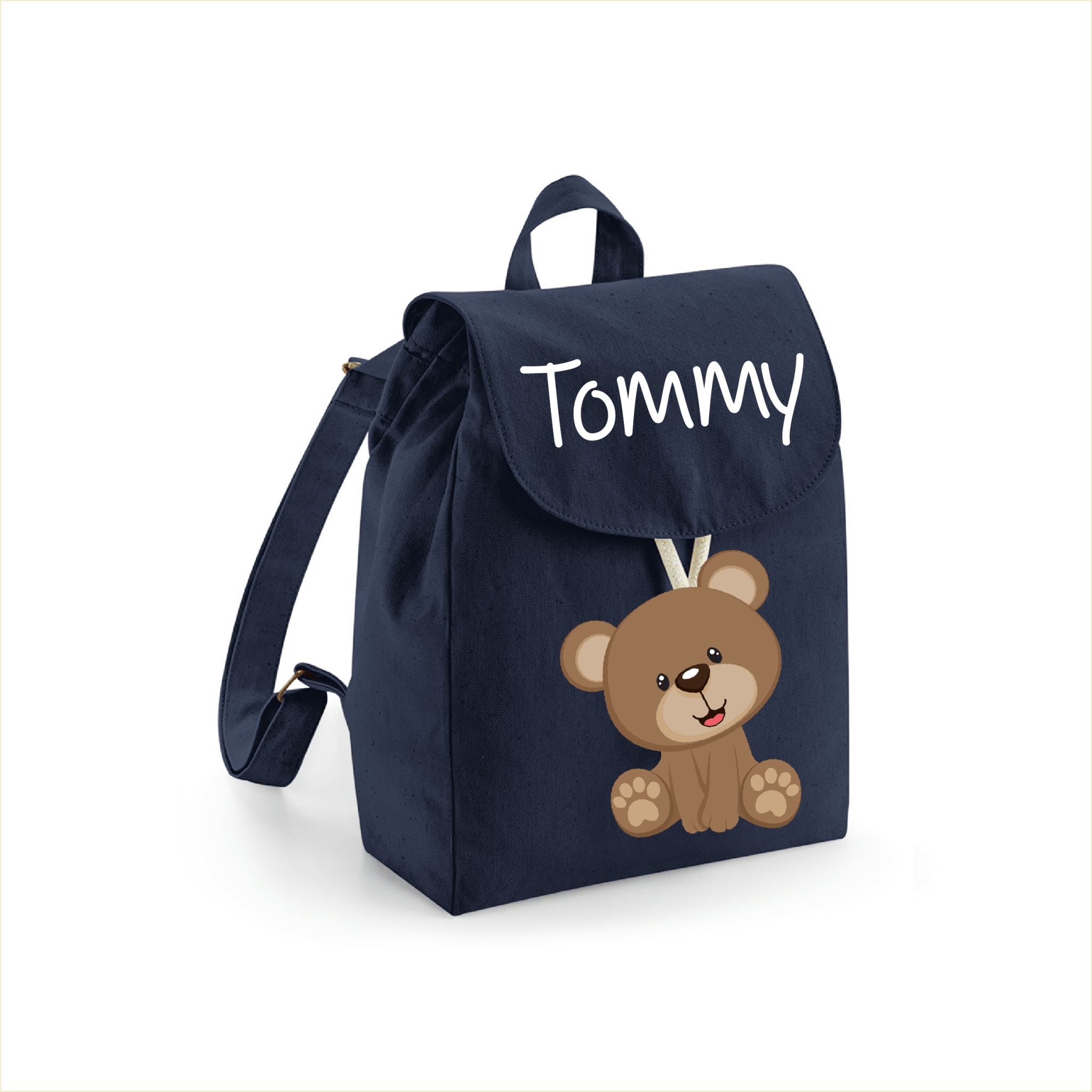 Zaino Asilo Bambino Personalizzato – Mini Zainetto con Nome Orsetto