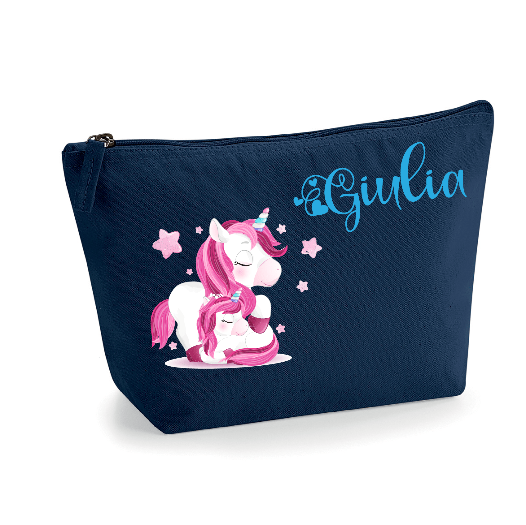 Pochette in cotone organico personalizzabile Unicorno Mamma - Be Brave Boutique