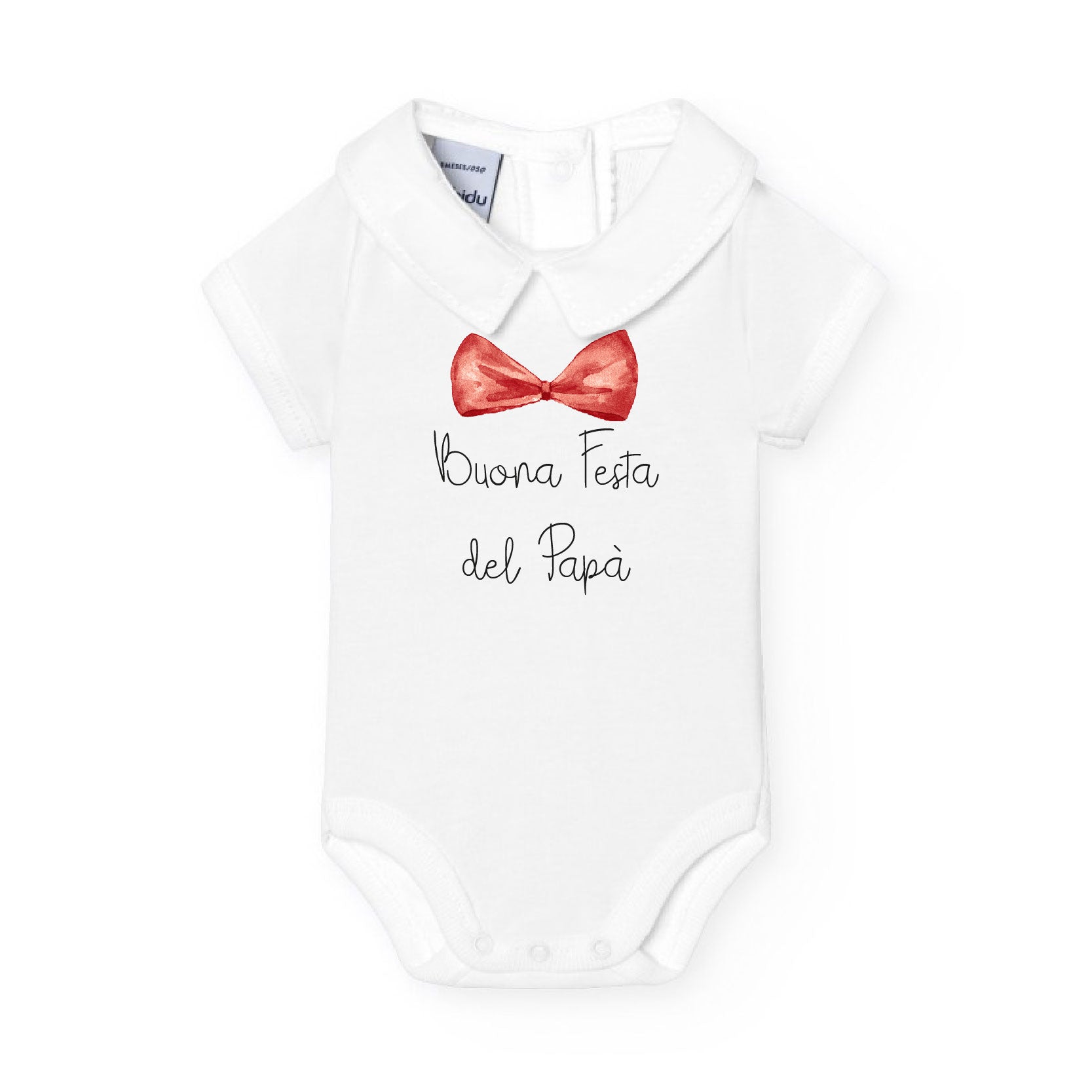 Body in cotone manica corta Festa del papà 2025 personalizzabile - Be Brave Boutique