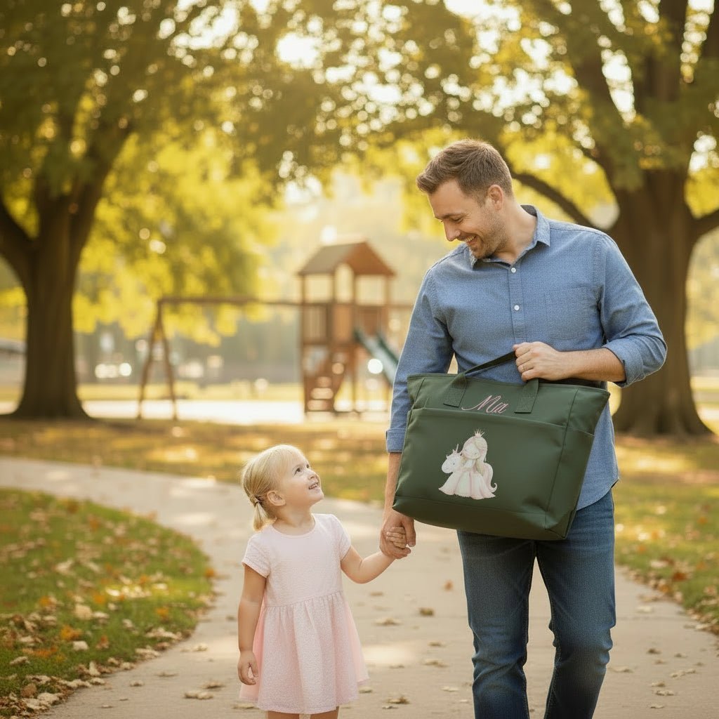 Borsa Mamma EasyMum – pratica, leggera e sempre con te Principessa Unicorno - Be Brave Boutique