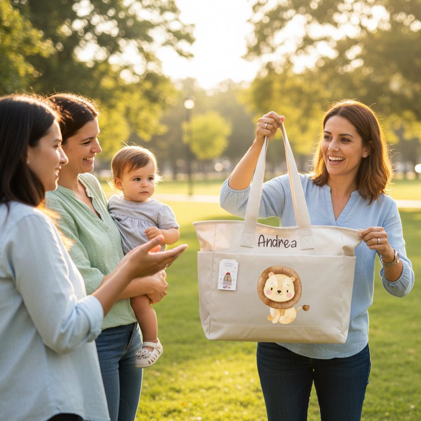 Borsa Mamma EasyMum – pratica, leggera e sempre con te Leone Cucciolo - Be Brave Boutique