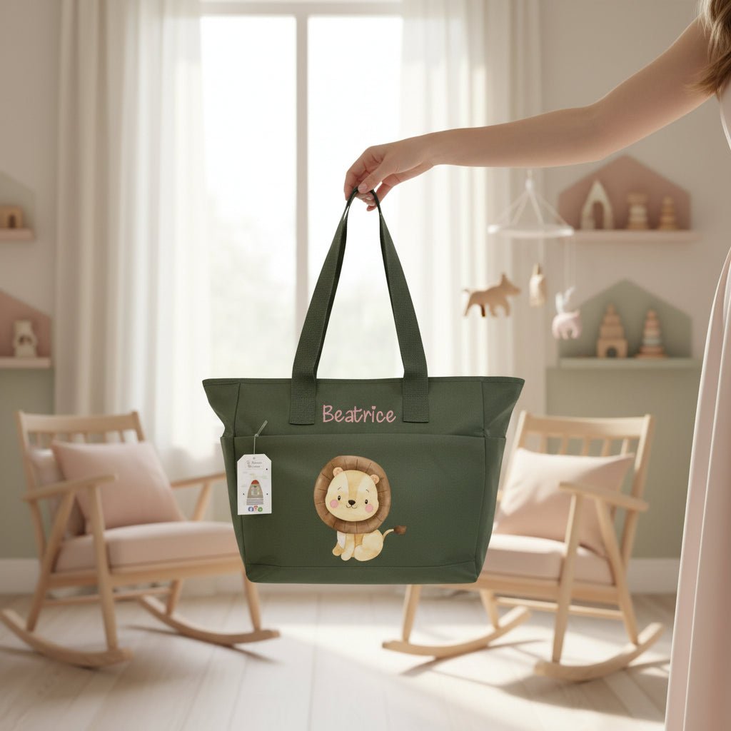 Borsa Mamma EasyMum – pratica, leggera e sempre con te Leone Cucciolo - Be Brave Boutique
