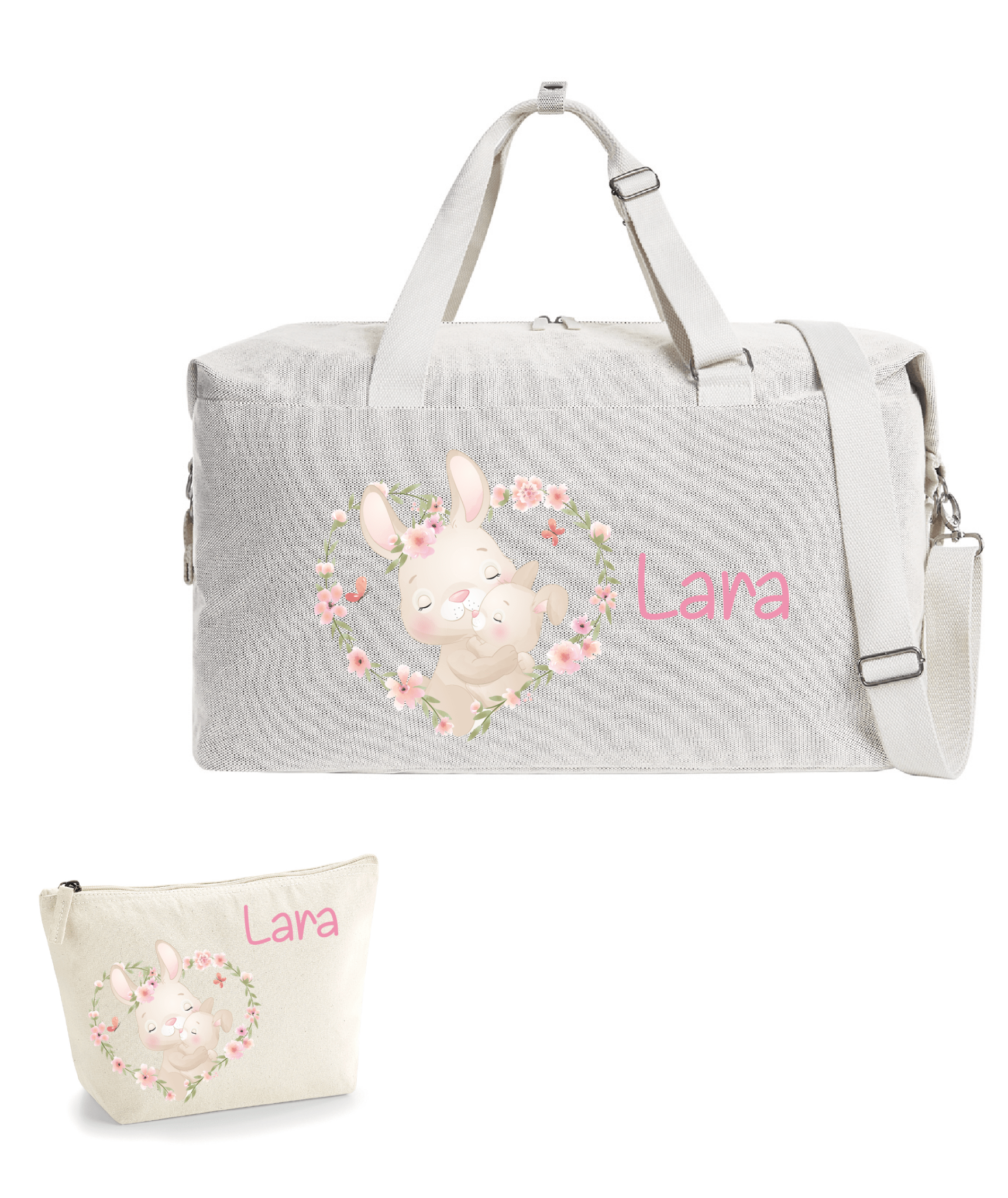 Borsone Mommy Coniglietto Mamma e pochette abbinata - Be Brave Boutique